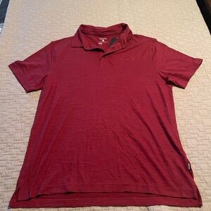 Hurley Men's Medium Red Polo Shirt